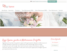 Tablet Screenshot of oggisposa.it
